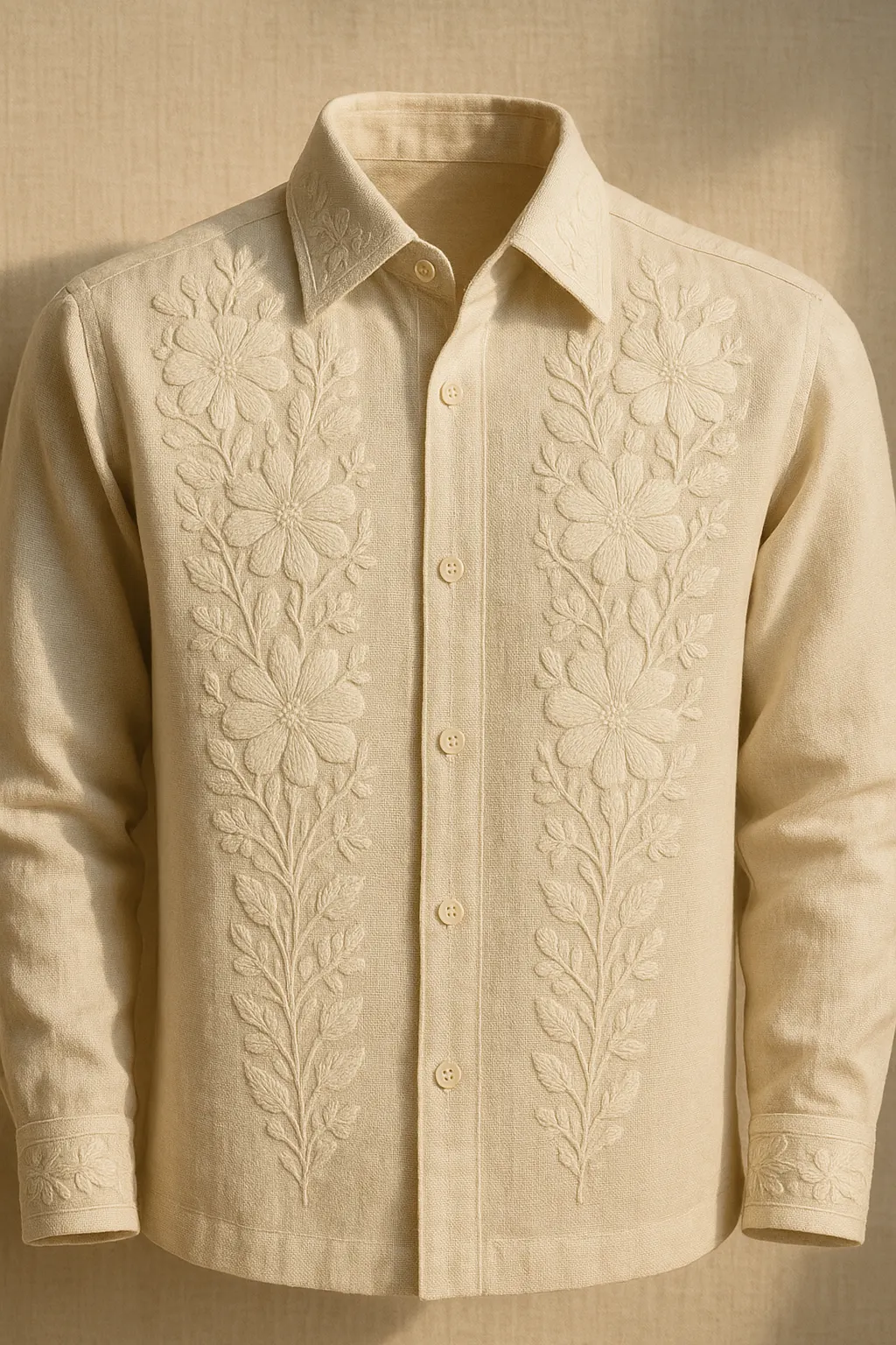 Guayabera Bordada Artesanal