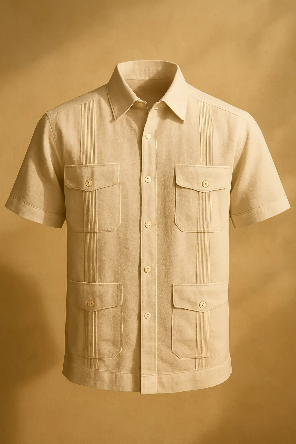 Guayabera Clásica 4 Bolsillos