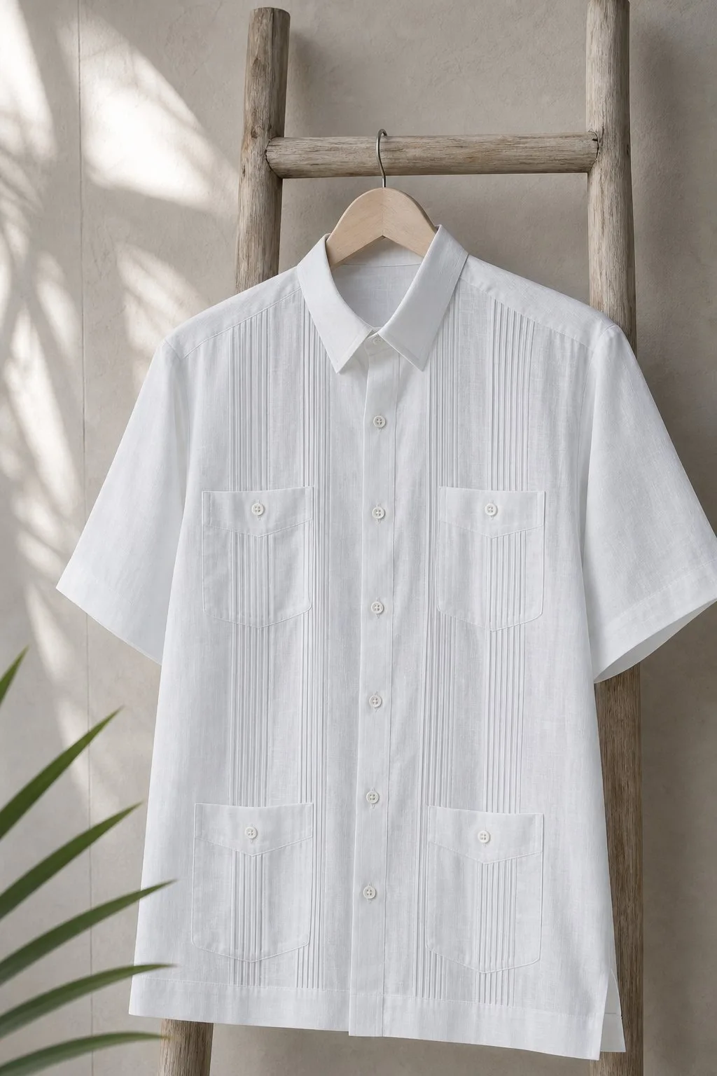 Guayabera Clásica 4 Bolsillos