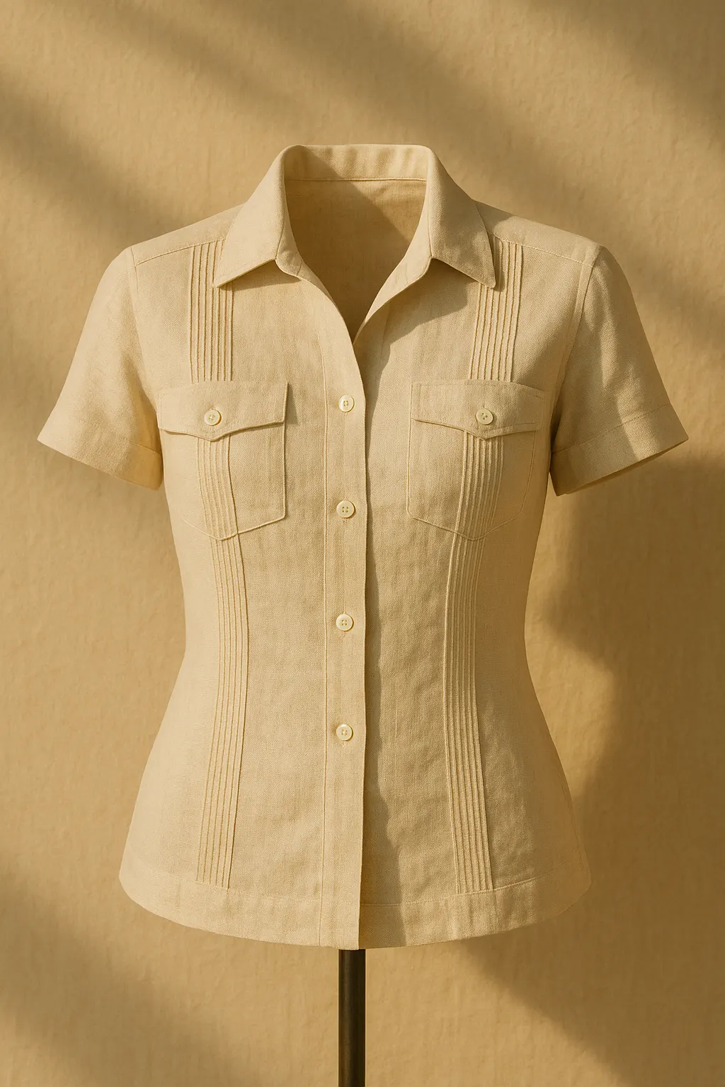 Guayabera Dama Manga Corta