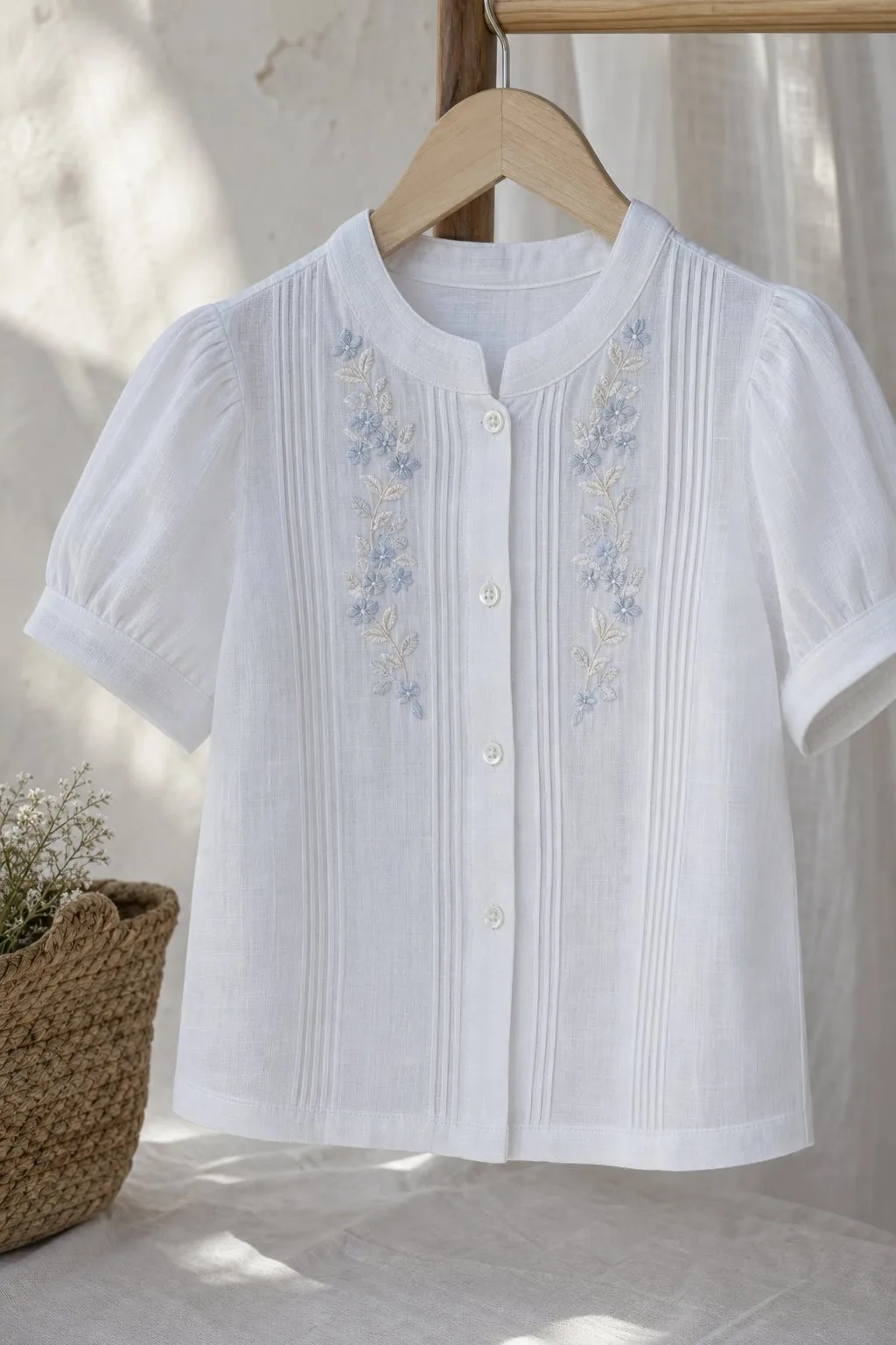 Guayabera Niña Bordada