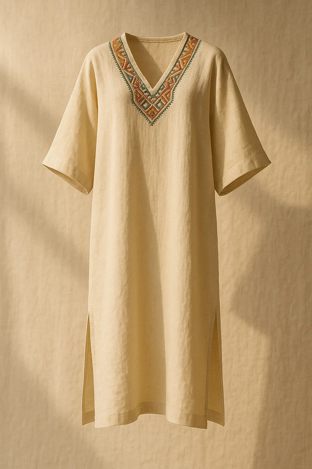 Kaftán Unisex de Lino